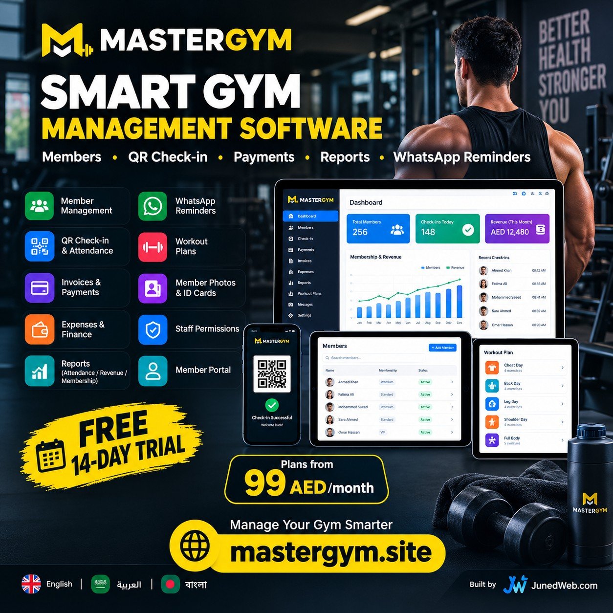 MasterGym smart gym management software