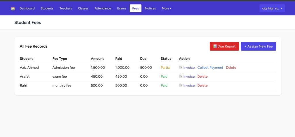 Edu School — School & Madrasa Management Software Screenshot ৪