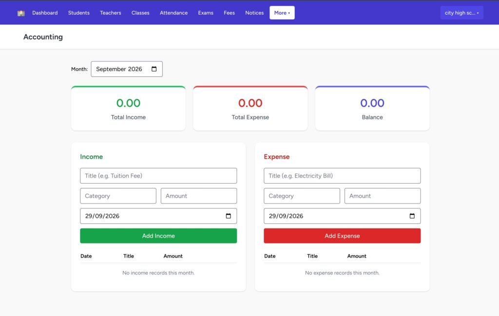 Edu School — School & Madrasa Management Software Screenshot ৩