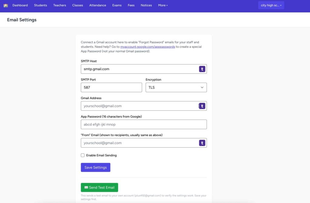 Edu School — School & Madrasa Management Software Screenshot ২